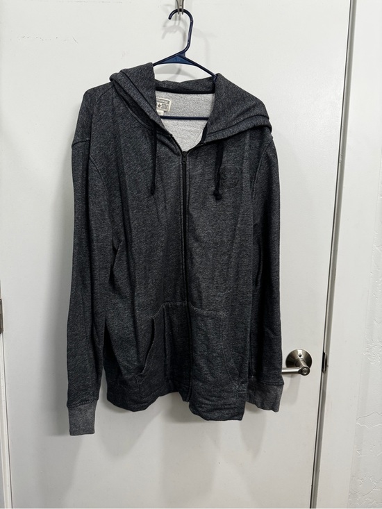 Converse Other - Converse Men's Charcoal Zip-Up Hooded Sweater
